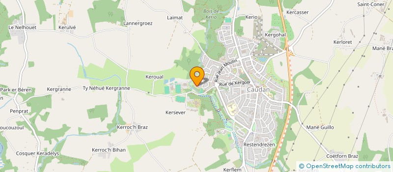 localisation de l'entreprise KERVELEN COMMUNICATIONS  CAUDAN