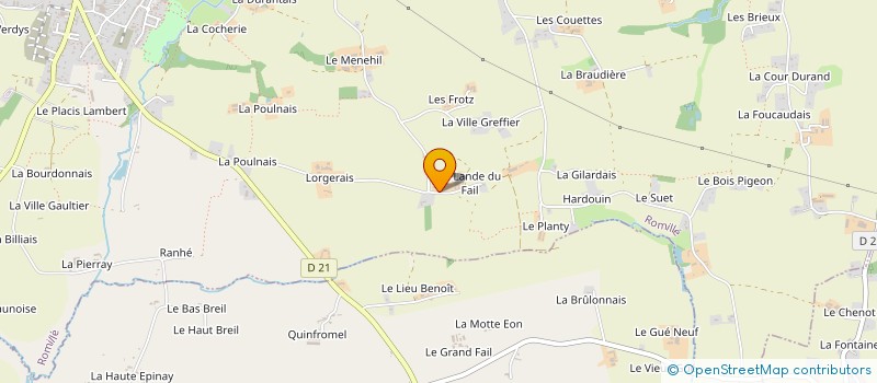 localisation de l'entreprise KERVELENN  ROMILLE