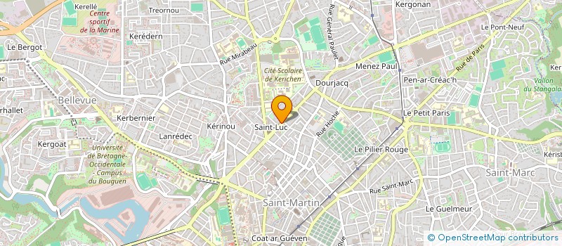 localisation de l'entreprise KERVELLA MONTAIGNE  BREST