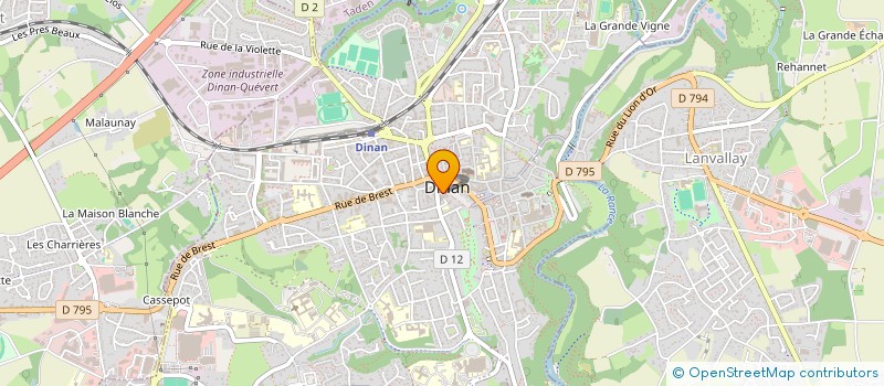 localisation de l'entreprise KERVERDO à DINAN