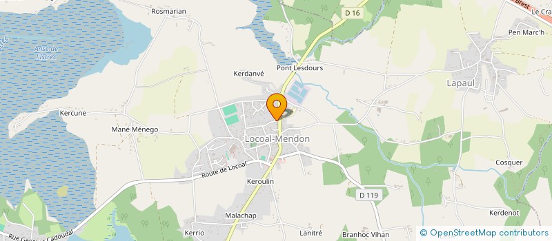 localisation de l'entreprise KERVERTE  BELZ