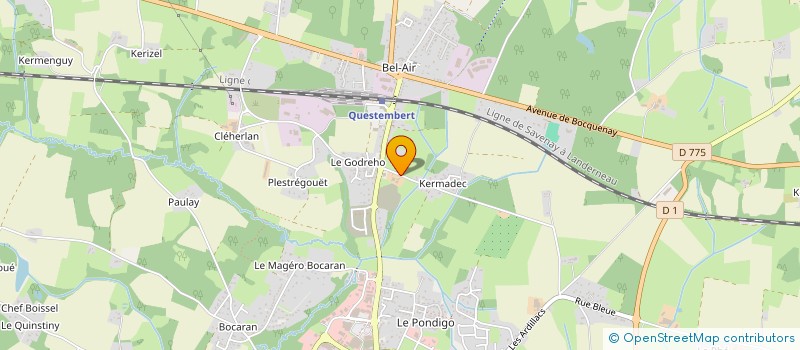 localisation de l'entreprise KERVETOCEAN  QUESTEMBERT