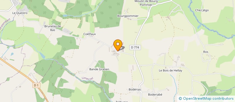 localisation de l'entreprise KERVIDAS à LIMERZEL