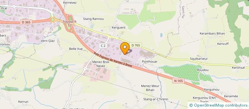 localisation de l'entreprise KERVILOU  SAINT-EVARZEC