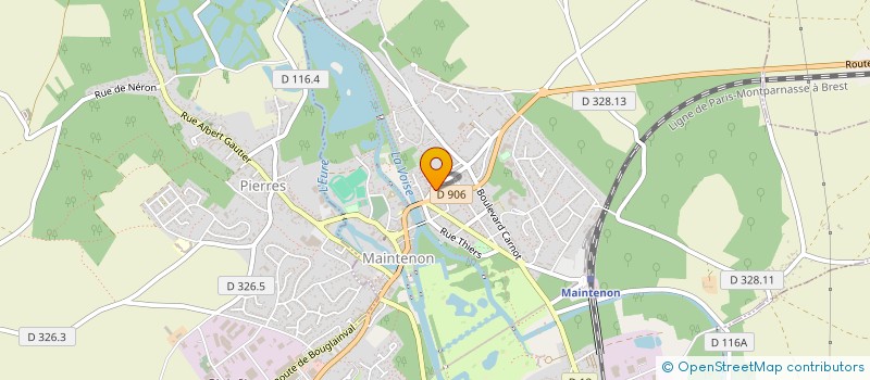 localisation de l'entreprise KERVILY à MAINTENON