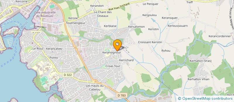 localisation de l'entreprise KERVINIOU LOCATIONS  CONCARNEAU