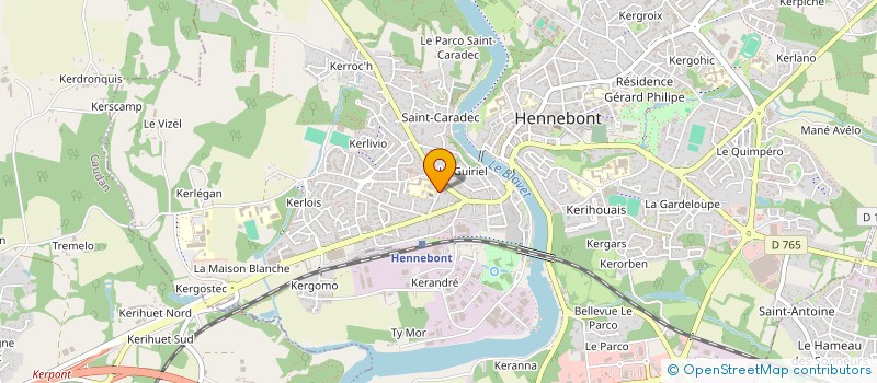 localisation de l'entreprise KERVISOL  HENNEBONT