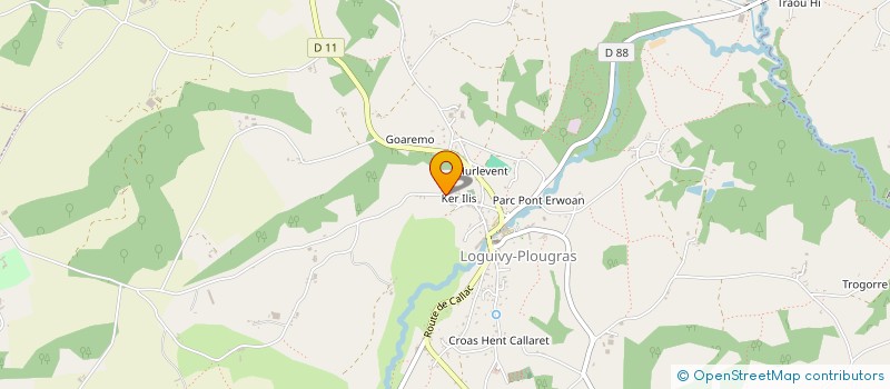 localisation de l'entreprise KERWAX MUSEUM à LOGUIVY-PLOUGRAS