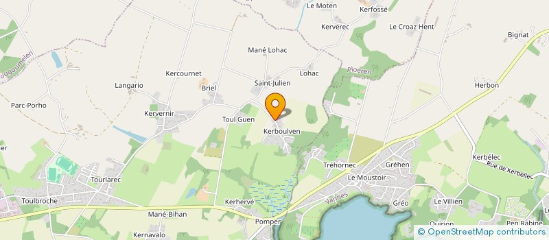 localisation de l'entreprise KERWENNS  BADEN