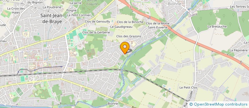 localisation de l'entreprise KERWOOD à SAINT-JEAN-DE-BRAYE