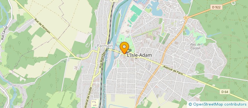 localisation de l'entreprise KERYAN à L'ISLE-ADAM