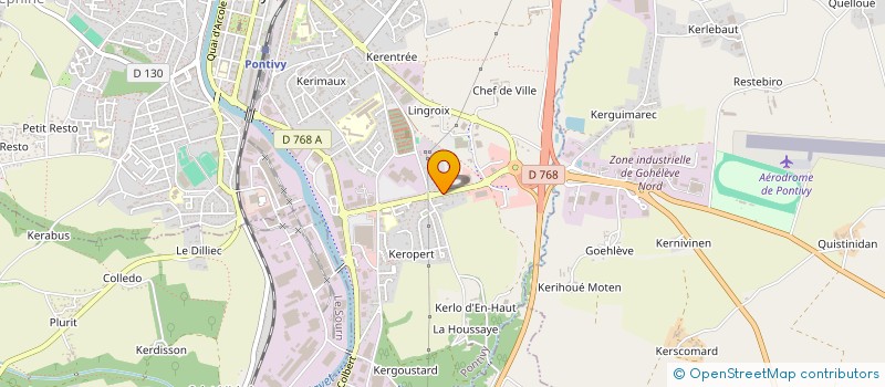 localisation de l'entreprise KERYNA  PONTIVY