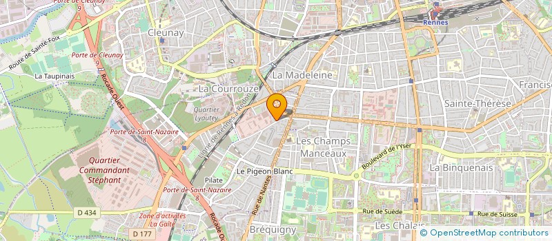 localisation de l'entreprise KERYO à RENNES