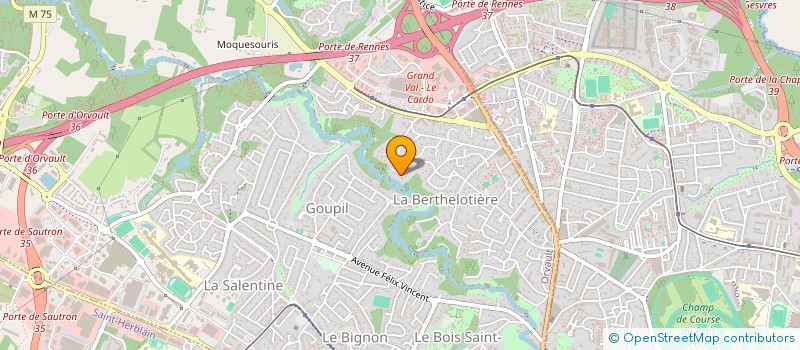 localisation de l'entreprise KERYON à ORVAULT