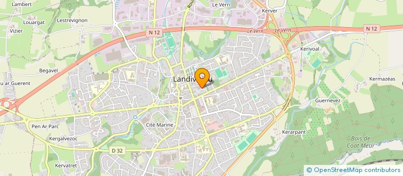 localisation de l'entreprise KERZOUVET à LANDIVISIAU