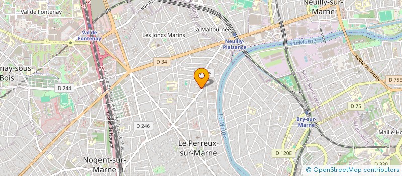 localisation de l'entreprise KESARI à LE PERREUX-SUR-MARNE
