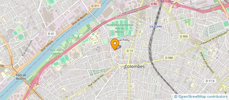 localisation de l'entreprise KESSI HDJ à COLOMBES