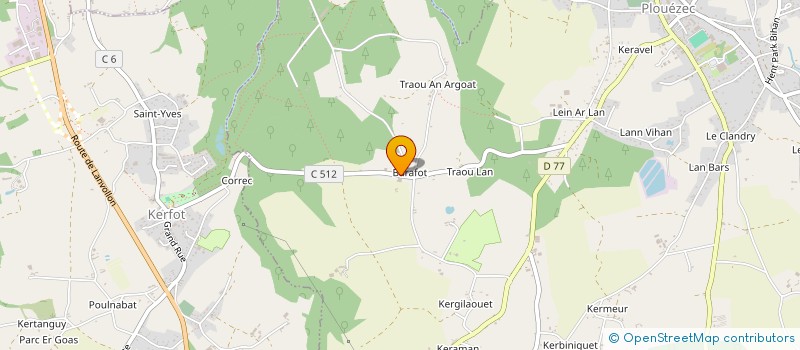 localisation de l'entreprise KESTENOYA  PLOUEZEC