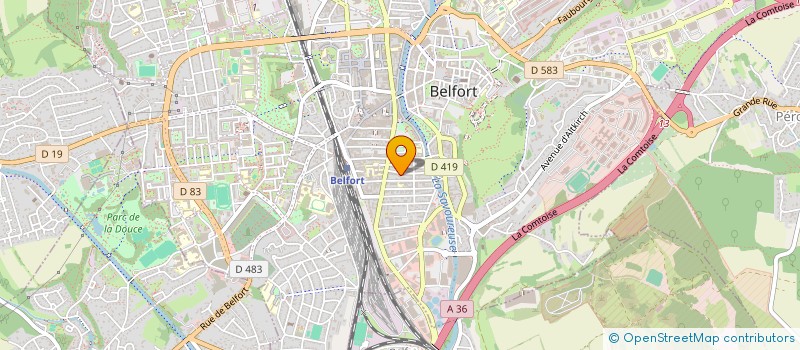 localisation de l'entreprise KESTNER à BELFORT