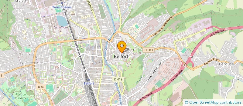 localisation de l'entreprise KESTNER à BELFORT