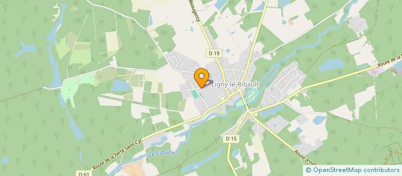 localisation de l'entreprise KETF SCI à LIGNY-LE-RIBAULT