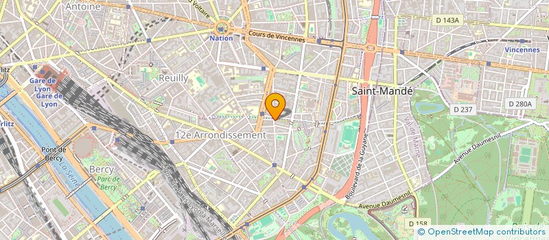localisation de l'entreprise KETY PEINTURES à PARIS