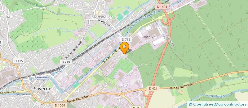 localisation de l'entreprise KEUCO à SAVERNE