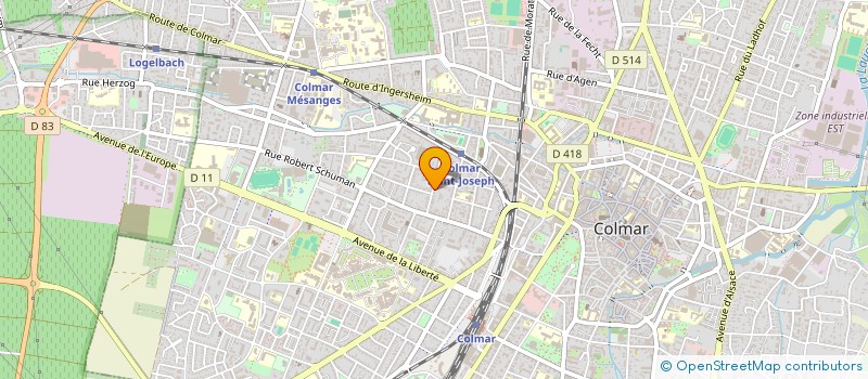 localisation de l'entreprise KEUMGANG TAEKWONDO CLUB  COLMAR