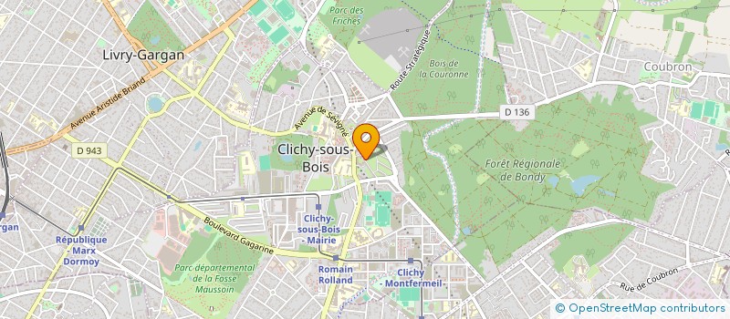 localisation de l'entreprise KEUR KHADIM FRANCE à CLICHY-SOUS-BOIS