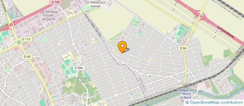 localisation de l'entreprise KEUR NOUROU SOCIAL (KNS)  MITRY-MORY