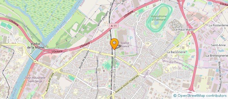 localisation de l'entreprise KEUS à ANGERS