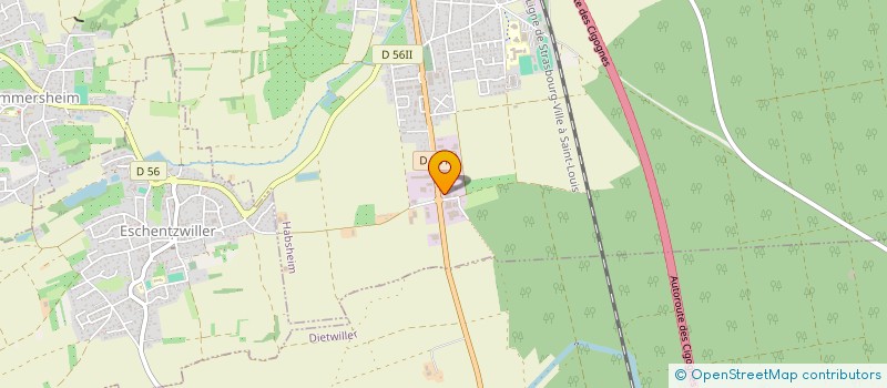 localisation de l'entreprise KEV  HABSHEIM