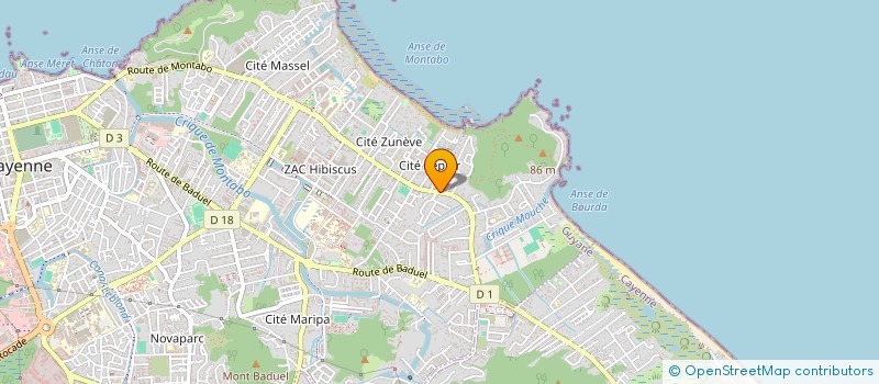 localisation de l'entreprise KEV'WIN PERFORMANCE  CAYENNE