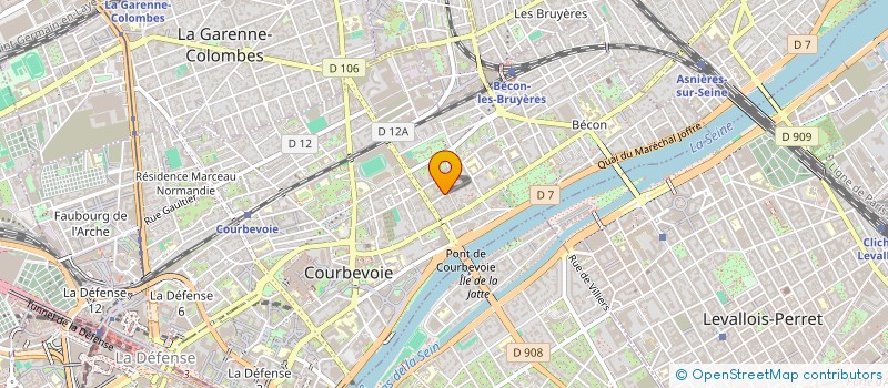 localisation de l'entreprise KEVA  COURBEVOIE