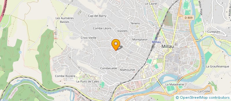 localisation de l'entreprise KEVA TECH à MILLAU