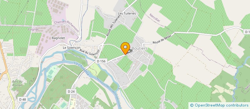 localisation de l'entreprise KEVALEX à BOUTIERS-SAINT-TROJAN