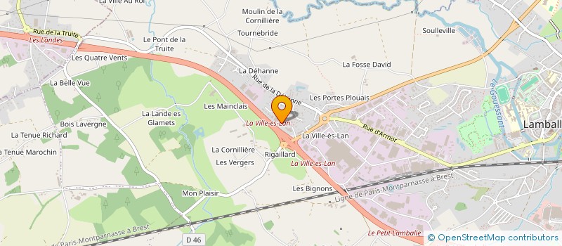 localisation de l'entreprise KEVALEY à LAMBALLE-ARMOR