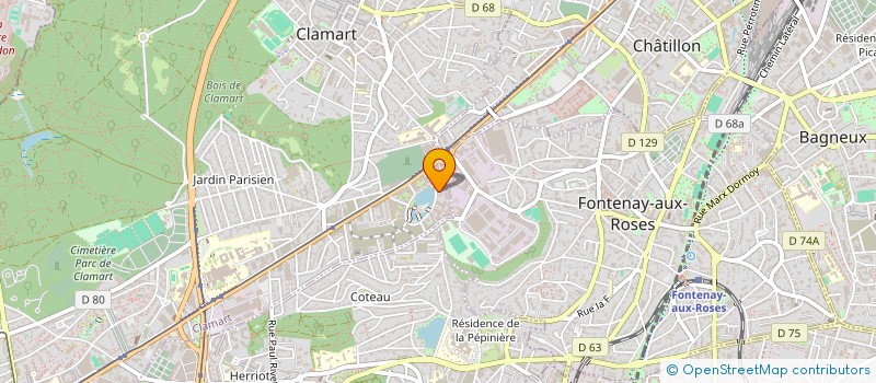 localisation de l'entreprise KEVAM à CLAMART