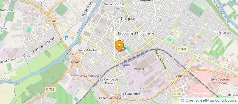 localisation de l'entreprise KEVANTHOMAX à COGNAC