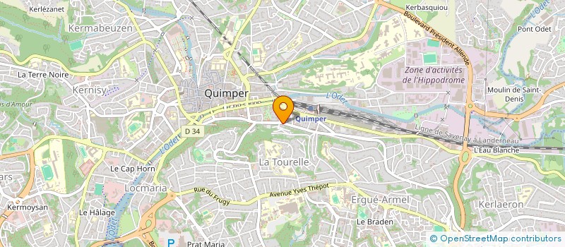 localisation de l'entreprise KEVBH  QUIMPER