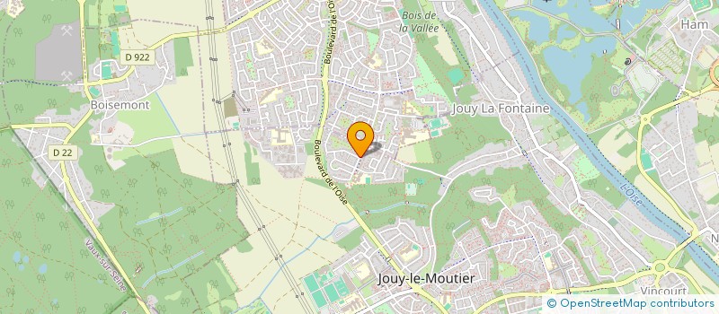 localisation de l'entreprise KEVCAR VIP  JOUY-LE-MOUTIER