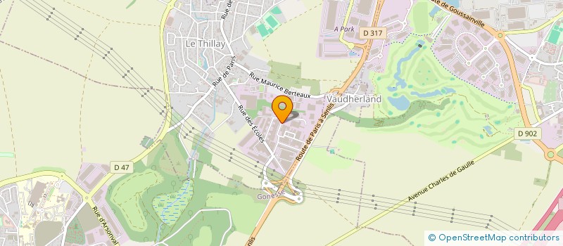 localisation de l'entreprise KEVDAN  LE THILLAY