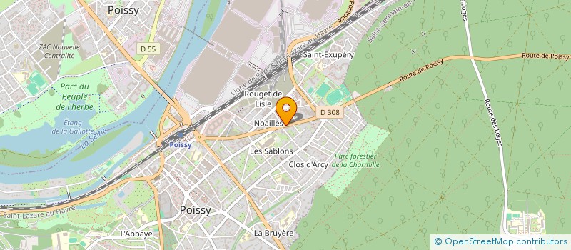 localisation de l'entreprise KEVEMA à POISSY