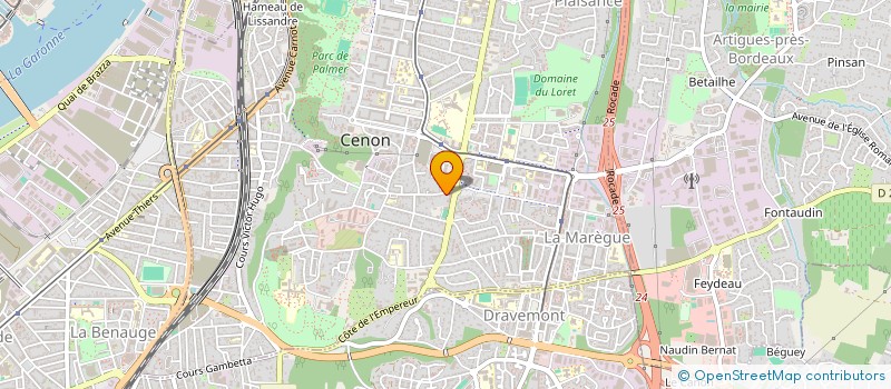 localisation de l'entreprise KEVIBAT à CENON