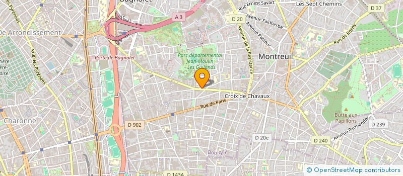 localisation de l'entreprise KEVIN à MONTREUIL