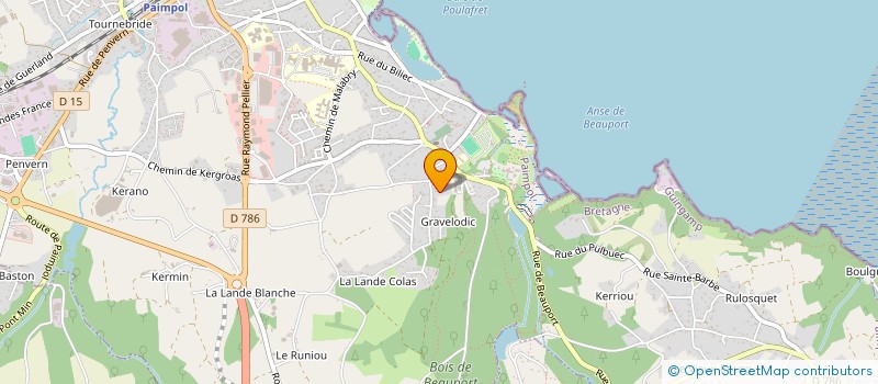 localisation de l'entreprise KEVIN à PAIMPOL