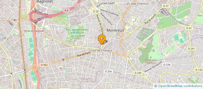 localisation de l'entreprise KEVIN à MONTREUIL