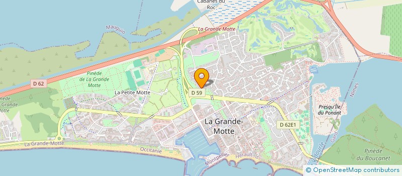 localisation de l'entreprise KEVIN CES BEACH VOLLEY  LA GRANDE-MOTTE