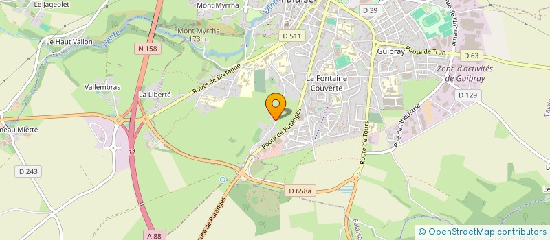 localisation de l'entreprise KEVIN CLIM à FALAISE