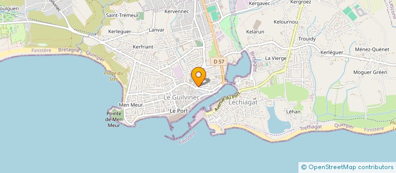 localisation de l'entreprise KEVIN ET MARION  GUILVINEC